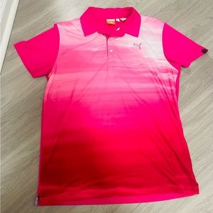 Puma Pink Gradient Polo Shirt